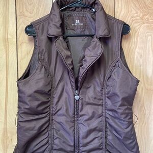Brown Sleeveless Jacket